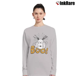 Women’s Peanuts Snoopy Halloween Boo Long-Sleeve Top in sport grey | Sleek, Versatile, All-Season