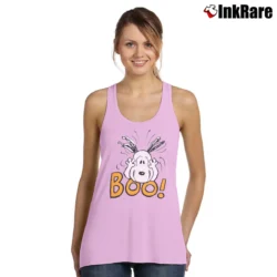 Women’s Peanuts Snoopy Halloween Boo Tank Top in light pink | Lightweight, Movement-Friendly