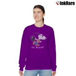 Women’s Peanuts Snoopy Joe Bowler Relaxed Sweatshirt in purple | Soft, Laid-Back Vibe
