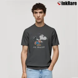 Men’s Peanuts Snoopy Joe Bowler Classic T-Shirt in charcoal | Soft, Breathable Everyday Wear