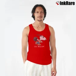 Men’s Peanuts Snoopy Joe Bowler Tank Top in red | Breathable, Active-Friendly Design