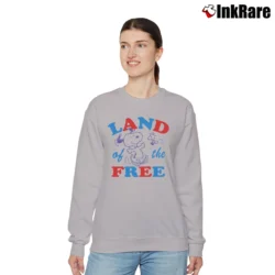 Women’s Peanuts Snoopy Land Of The Free Relaxed Sweatshirt in sport grey | Soft, Laid-Back Vibe