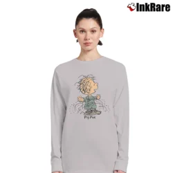 Women’s Peanuts Snoopy Pig Pen Cool Long-Sleeve Top in sport grey | Sleek, Versatile, All-Season