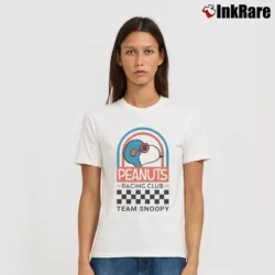 Women’s Peanuts Snoopy Racing Club T-Shirt in white | Soft, Flattering Fit