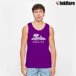 Men’s Peanuts Snoopy Relax Graphic Tank Top in purple | Breathable, Active-Friendly Design