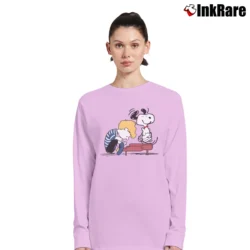 Women’s Peanuts Snoopy Schroeder at the Piano Long-Sleeve Top in light pink | Sleek, Versatile, All-Season