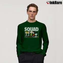 Men’s Peanuts Squad Long-Sleeve Shirt in forest green | Sleek, Lightweight, Year-Round Wear