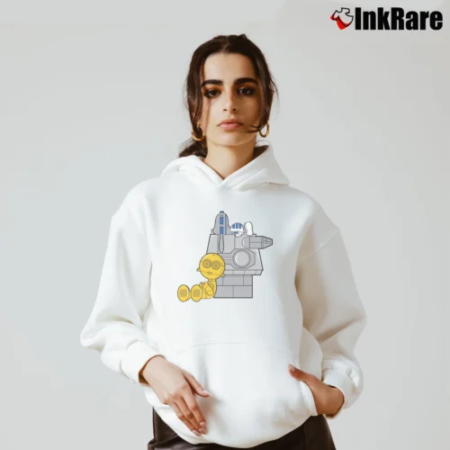 Peanuts Star Wars Snoopy Charlie Brown Women’s Cozy Hoodie in white – Urban Chic Women’s Peanuts Star Wars Snoopy Charlie Brown Cozy Hoodie in white | Warm, Structured, Stylish