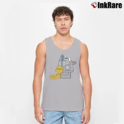 Men’s Peanuts Star Wars Snoopy Charlie Brown Tank Top in sport grey | Breathable, Active-Friendly Design