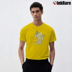 Men’s Peanuts Star Wars Snoopy Charlie Brown V-Neck Tee in yellow | Sharp, Breathable, Everyday Staple