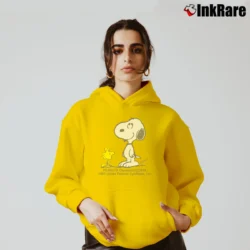 Women’s Peanuts Woodstock And Snoopy Cozy Hoodie in yellow | Warm, Structured, Stylish