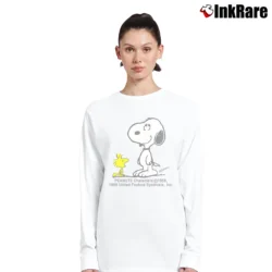 Women’s Peanuts Woodstock And Snoopy Long-Sleeve Top in white | Sleek, Versatile, All-Season