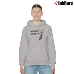 Women’s Peanuts Woodstock Cartoon Funny Cozy Hoodie in sport grey | Warm, Structured, Stylish