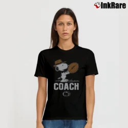 Women’s Peanuts X Penn State Football Coach Snoopy T-Shirt in black | Soft, Flattering Fit