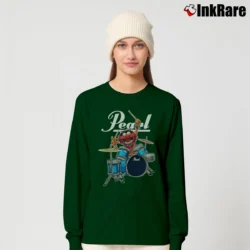 Women’s Pearl Drums Gritty Logo Music Long-Sleeve Top in forest green | Sleek, Versatile, All-Season