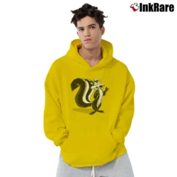 Men’s Pepe Le Pew Green Looney Tunes Pullover Hoodie in yellow | Cozy, Durable, Modern Fit