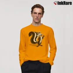 Men’s Pepe Le Pew Green Looney Tunes Long-Sleeve Shirt in orange | Sleek, Lightweight, Year-Round Wear