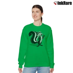Women’s Pepe Le Pew Green Looney Tunes Relaxed Sweatshirt in irish green | Soft, Laid-Back Vibe