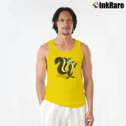 Men’s Pepe Le Pew Green Looney Tunes Tank Top in yellow | Breathable, Active-Friendly Design