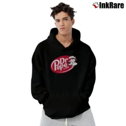 Men’s Pepe Le Pew Looney Tunes Funny Logo Pullover Hoodie in black | Cozy, Durable, Modern Fit