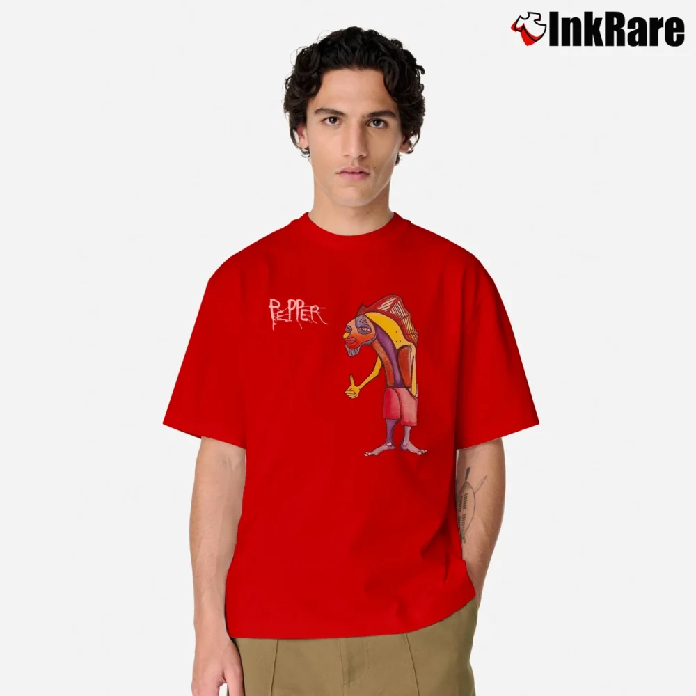 Men’s Pepper Kona Town Classic Band Classic T-Shirt in red | Soft, Breathable Everyday Wear