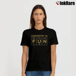 Women’s Periodic Table Chemistry Is Fun T-Shirt in black | Soft, Flattering Fit