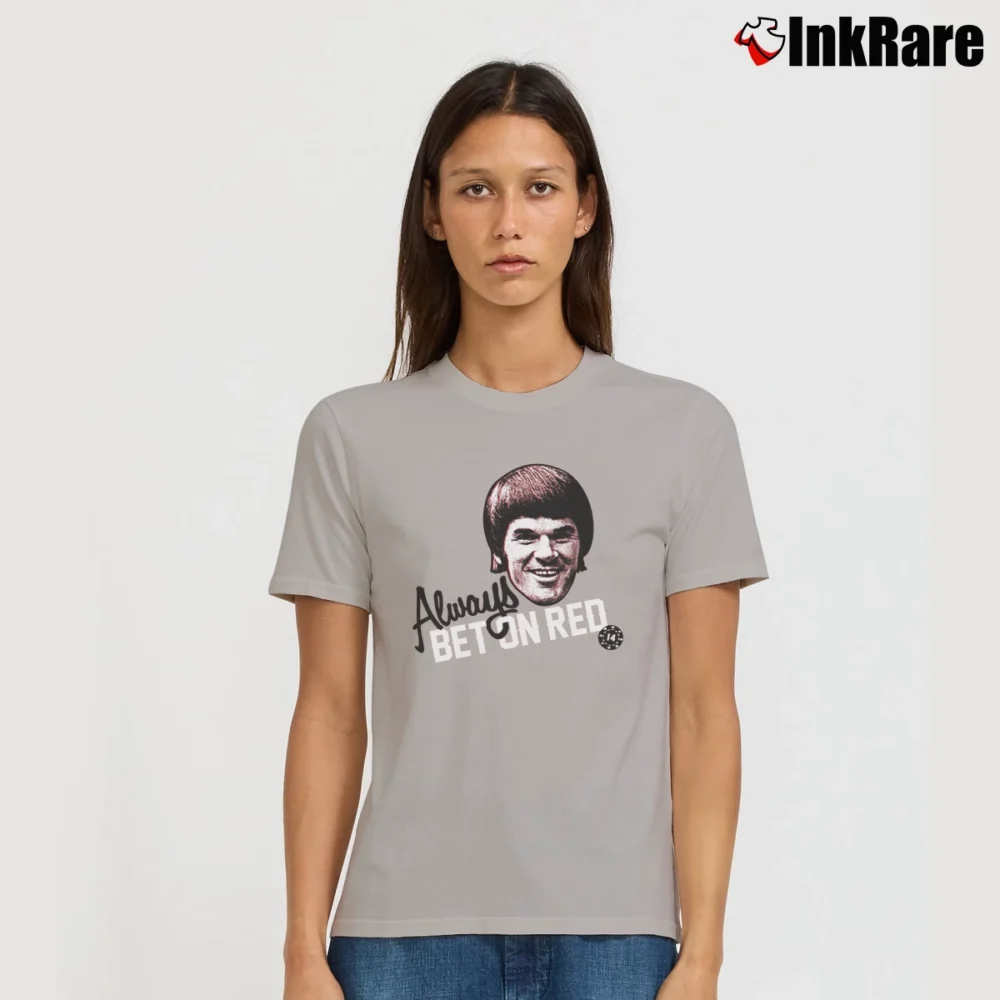 Women’s Pete Rose Always Bet On Red Signature T-Shirt in sport grey | Soft, Flattering Fit