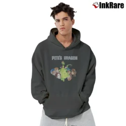 Men’s Pete's Dragon Disney Classic Retro Movie Pullover Hoodie in charcoal | Cozy, Durable, Modern Fit