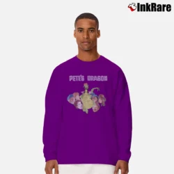 Men’s Pete's Dragon Disney Classic Retro Movie Long-Sleeve Shirt in purple | Sleek, Lightweight, Year-Round Wear