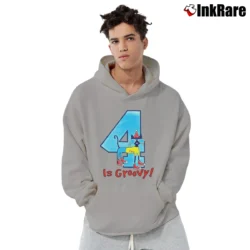 Men’s Pete The Cat 4th Birthday Pullover Hoodie in sport grey | Cozy, Durable, Modern Fit