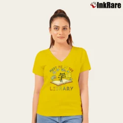 Women’s Pete The Cat Library Reading Charcoal Graphic V-Neck Tee in yellow | Chic Neckline, Soft Texture