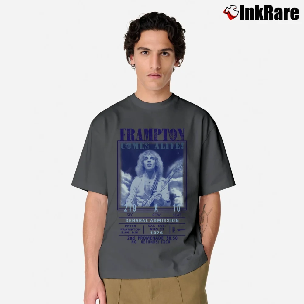 Men’s Peter Frampton Frampton Comes Alive Tour Classic T-Shirt in charcoal | Soft, Breathable Everyday Wear