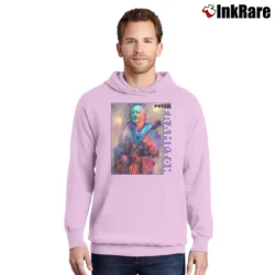 Men’s Peter Frampton Musician Pullover Hoodie in light pink | Cozy, Durable, Modern Fit