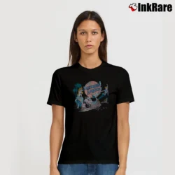 Women’s Peter Pan Distressed Mermaid Lagoon T-Shirt in black | Soft, Flattering Fit