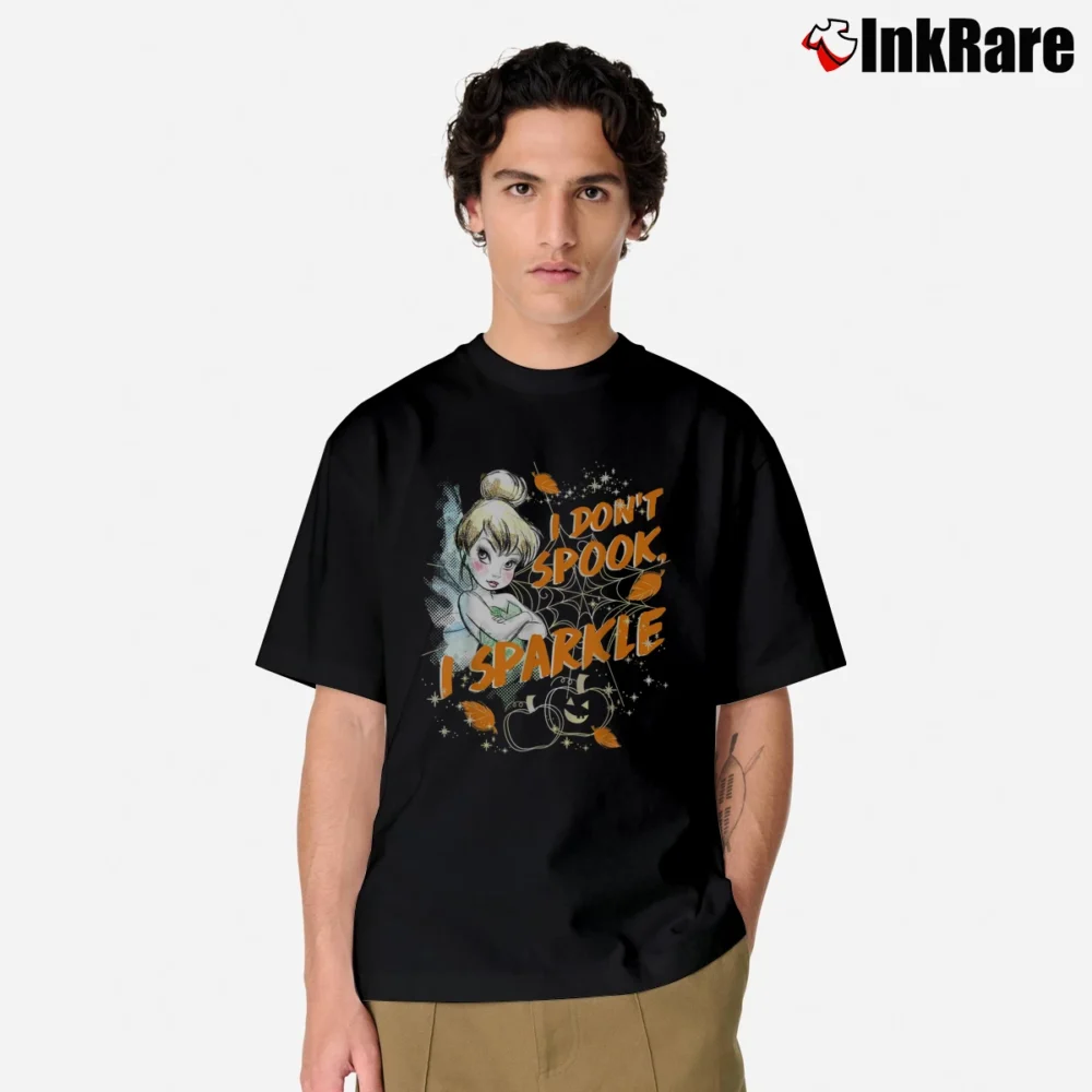 Men’s Peter Pan Tinkerbell Halloween Dont Spook I Sparkle Classic T-Shirt in black | Soft, Breathable Everyday Wear