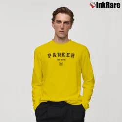 Men’s Peter Parker 2001 Spider - man No Way Home Marvel Fan Long-Sleeve Shirt in yellow | Sleek, Lightweight, Year-Round Wear