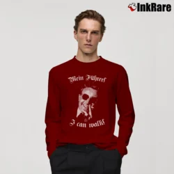 Men’s Peter Sellers I Can Walk Comedy Long-Sleeve Shirt in maroon | Sleek, Lightweight, Year-Round Wear
