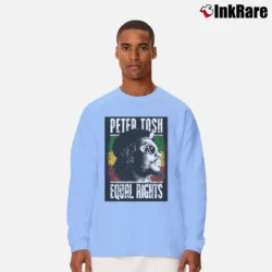 Men’s Peter Tosh Equal Rights Reggae Long-Sleeve Shirt in light blue | Sleek, Lightweight, Year-Round Wear