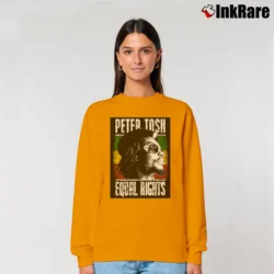 Women’s Peter Tosh Equal Rights Reggae Relaxed Sweatshirt in orange | Soft, Laid-Back Vibe