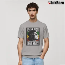 Men’s Peter Tosh Equal Rights Reggae Classic T-Shirt in sport grey | Soft, Breathable Everyday Wear