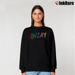 Women’s Pewdiepie Represent Meme Relaxed Sweatshirt in black | Soft, Laid-Back Vibe