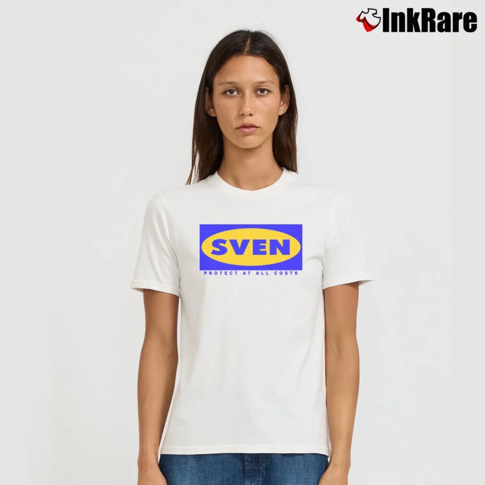 Women’s Pewdiepie Sven Represent Meme Gamer Signature T-Shirt in white | Soft, Flattering Fit