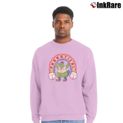 Men’s Phanatical Rainbow Philadelphia Phillies Baseball Crewneck Sweatshirt in light pink | Cozy Fabric, Clean Style