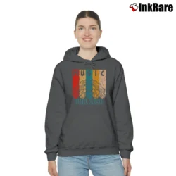 Women’s Phil Lesh Vintage Retro Mandala Cozy Hoodie in charcoal | Warm, Structured, Stylish