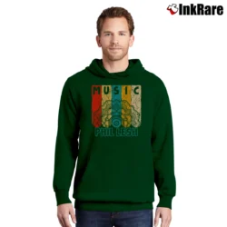 Men’s Phil Lesh Vintage Retro Mandala Pullover Hoodie in forest green | Cozy, Durable, Modern Fit