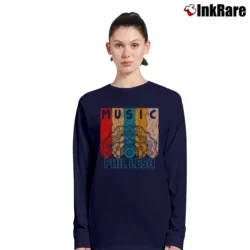 Women’s Phil Lesh Vintage Retro Mandala Long-Sleeve Top in navy | Sleek, Versatile, All-Season