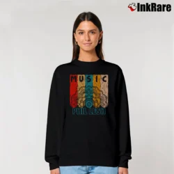 Women’s Phil Lesh Vintage Retro Mandala Relaxed Sweatshirt in black | Soft, Laid-Back Vibe