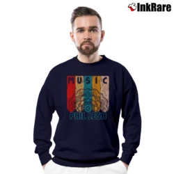 Men’s Phil Lesh Vintage Retro Mandala Crewneck Sweatshirt in navy | Cozy Fabric, Clean Style