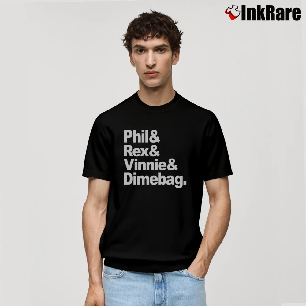Men’s Phil Rex Vinnie Dimebag Death Metal Classic T-Shirt in black | Soft, Breathable Everyday Wear
