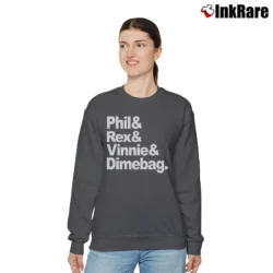 Women’s Phil Rex Vinnie Dimebag Metal Relaxed Sweatshirt in charcoal | Soft, Laid-Back Vibe